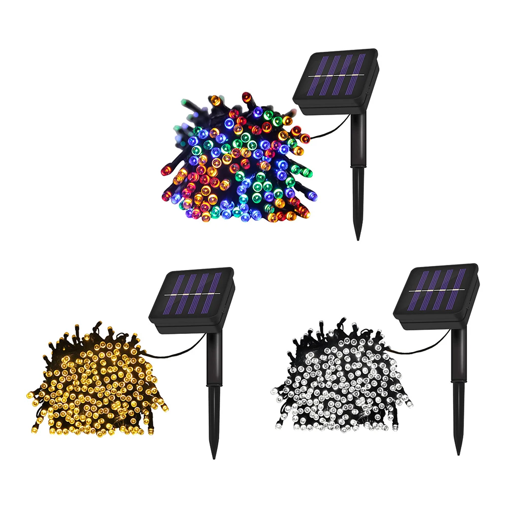 

LED Fairy String Garland Lights Waterproof Outdoor Solar Powered Lamp Balcony Garden Terrace Decoration 8 Modes Christmas Holida