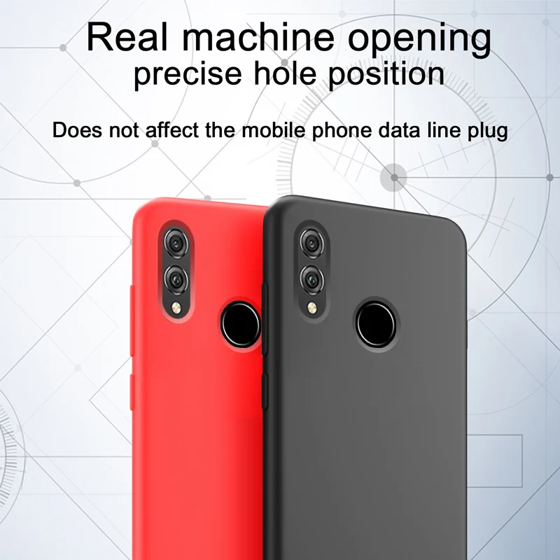 Оригинальный жидкий силиконовый чехол для huawei Honor 9x Pro Чехол Мягкий тонкий полный
