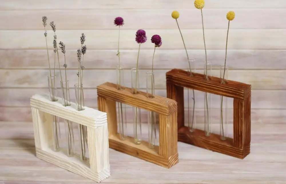 Тестовая трубка плантаторная ваза цветочные горшки настольный декор террариума