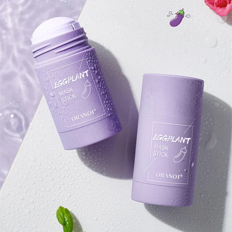 

Cleansing Green Stick Green Tea Stick Mask Purifying Clay Stick Mask Oil Control Anti-acne Eggplant Skin Care Whitening