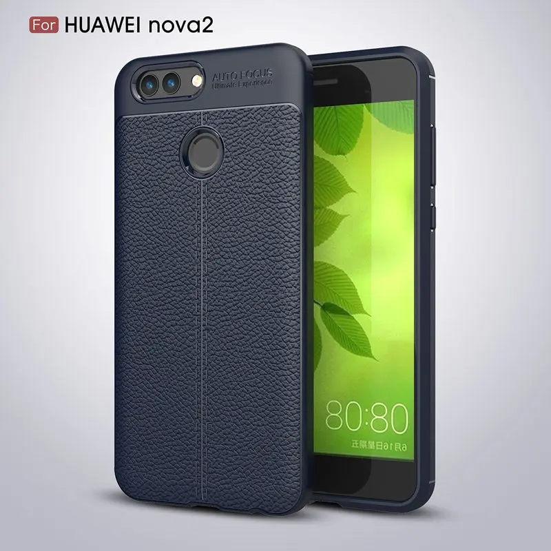 Чехол YSW для Huawei Nova 2 Мягкий противоударный чехол из углеродного волокна и ТПУ с