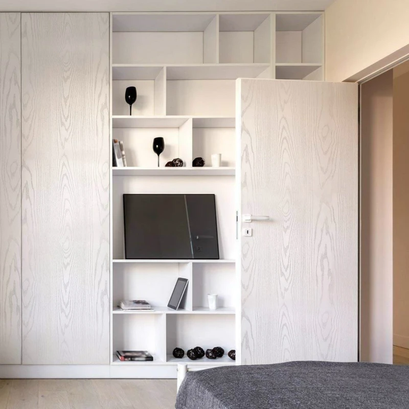 

Waterproof Wood Vinyl Wallpaper Thicken Self Adhesive Contact Paper Doors Cabinet Desktop Modern Furniture Decorative Sticker