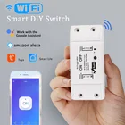 Сделай Сам Интеллектуальный переключатель Wi-Fi Универсальный таймер Выключатель Smart Home Tuyaприложение Smart Life Беспроводной дистанционного Управление работать с Alexa Google Home