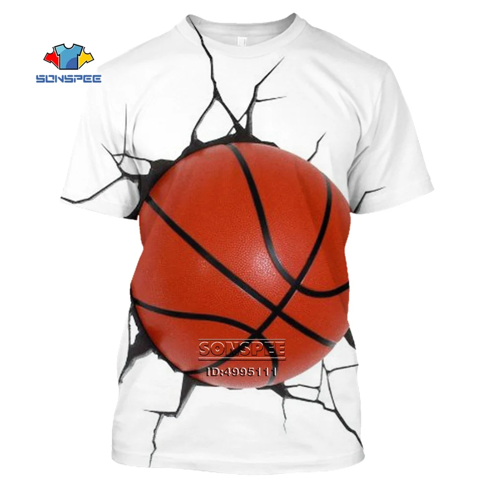 

SONSPEE 3D Printing Men's Women's Basketball Anime T-shirt Harajuku KIDS Shirt Baby Children's Sports Basketball Short Sleeve
