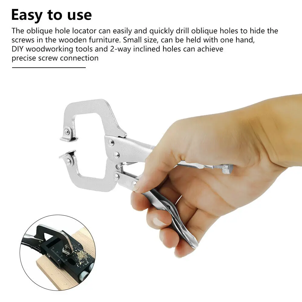 

35pcs Pocket Hole Jig Kit Woodworking Guide Oblique Drill Angle Hole Locator Hand Tools