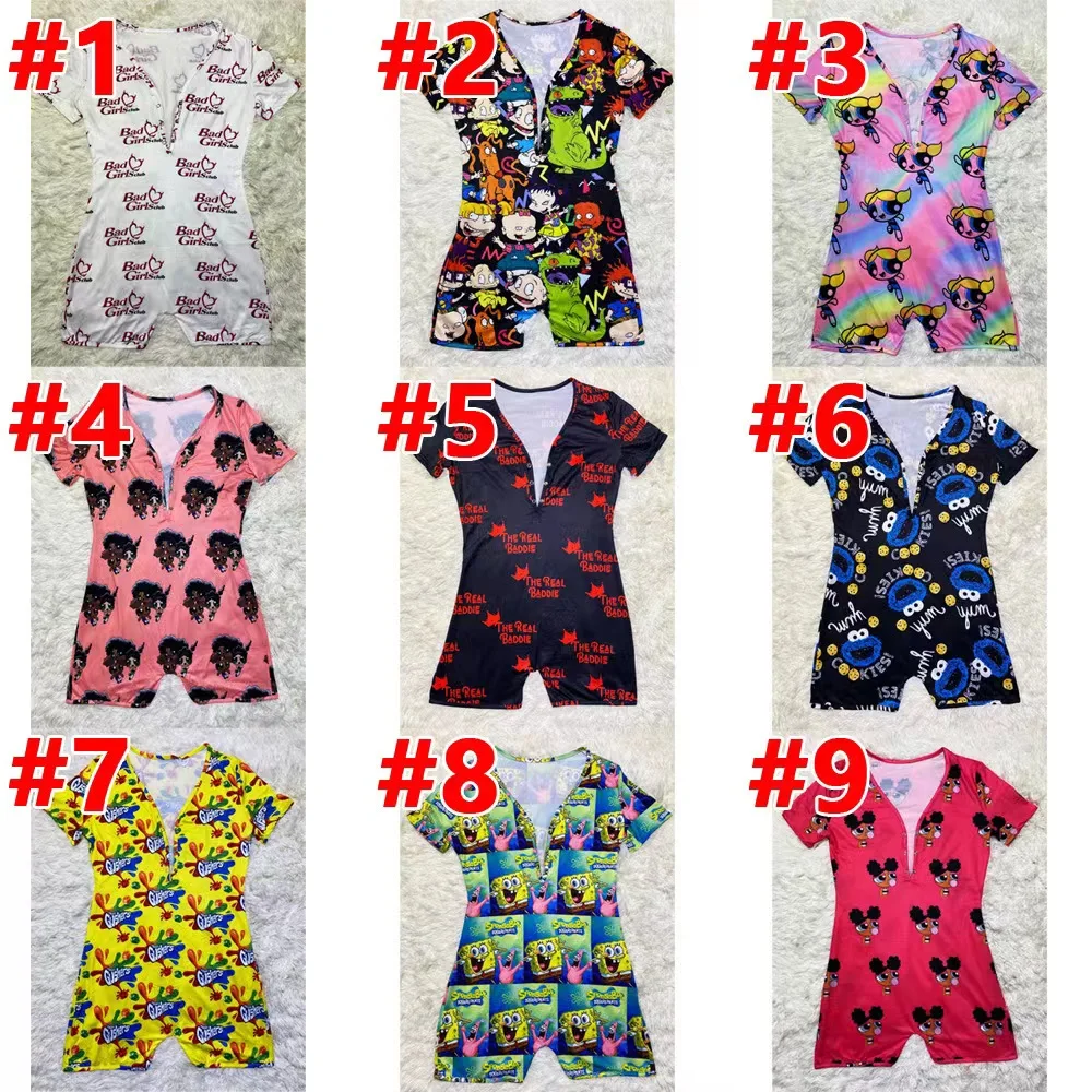

2022 Sexy Women V-neck Short Sleeve Bodysuit Playsuit Casual Fashion Women Jumpsuit Sexy Shorts Rompers Pants
