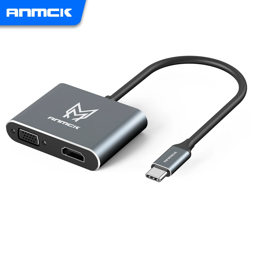 

Usb-концентратор Anmck с портом Type-c на 4k Ultra HD HDMI VGA