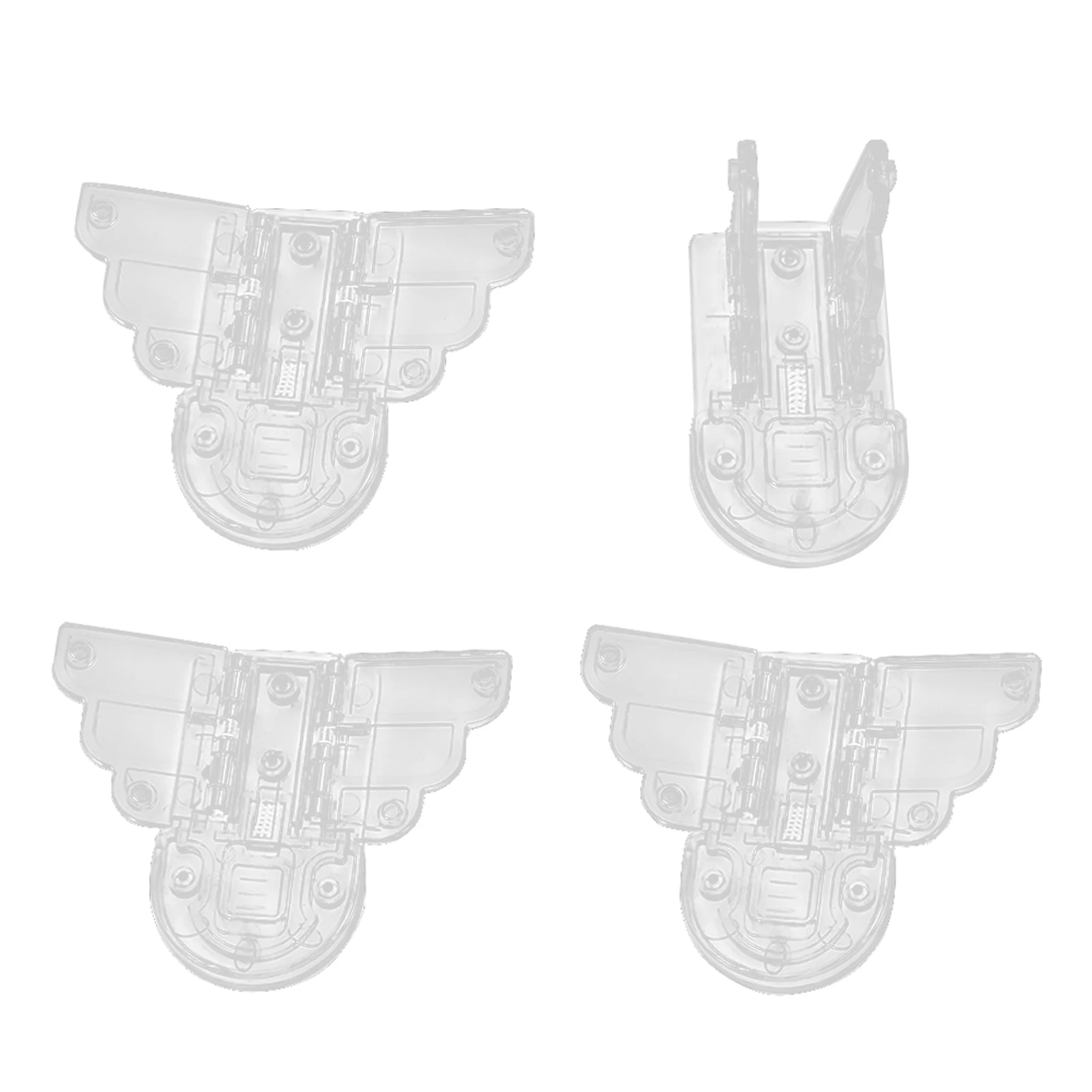 

4pcs Multifunctional ABS Practical Child Safety Lock Easy Use No Drill Universal Fixed Self Adhesive Butterfly Shape Door Window