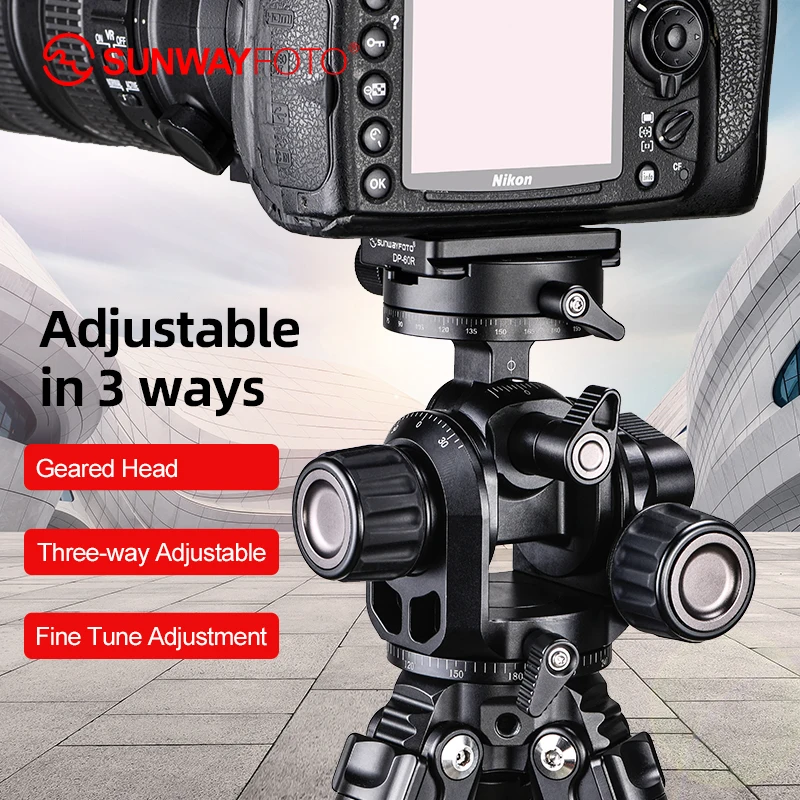 Бесплатная доставка SUNWAYFOTO GH PRO головка редуктор для Gitozo Manfrotto Benno штатив|Штативные