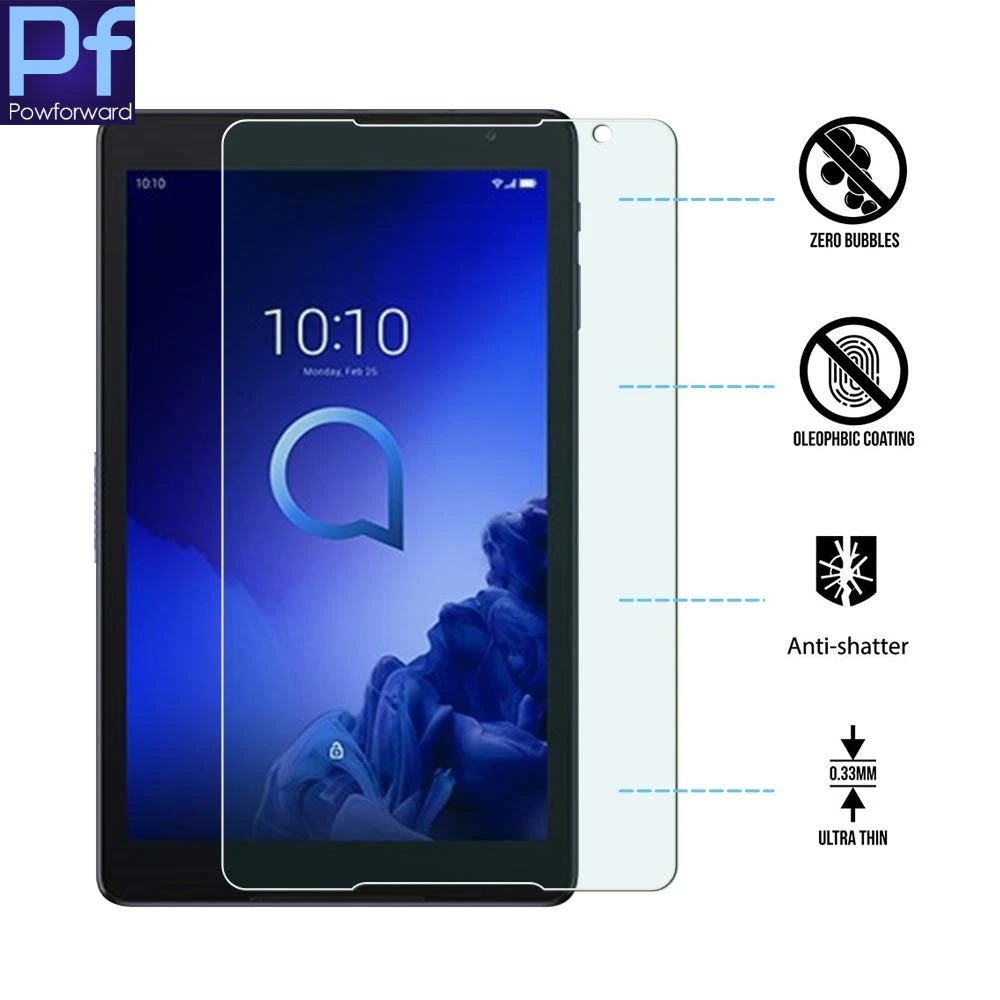 9H Tempered Glass For Alcatel 3T 8 Inch 8&quot/ 10 10&quot Screen Protector Tablet PC Toughened Protective Film | Мобильные телефоны