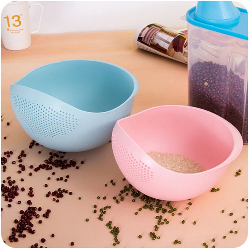 Rice Cleaner Basket Wash Serve Colander Strainer Basin Washbasin Fruit Vegetable Tools Cooking Kitchen Helper | Дом и сад