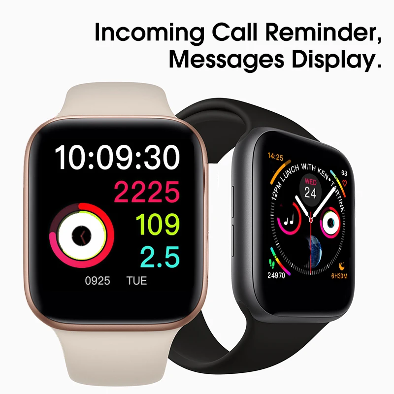 35% скидка 42 мм Смарт-часы серии 4 часы Push Message Bluetooth подключение для Android телефона Apple IOS iPhone 6 7 8 X Smartwatch