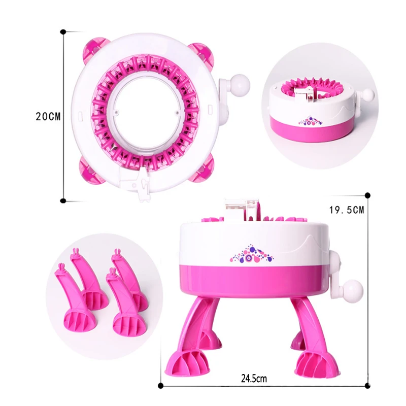

Hand Knitting Machine 22 Needles Weaving Loom knit Children Educational Learning Toy for Hats Scarves Sock Handmade Tool