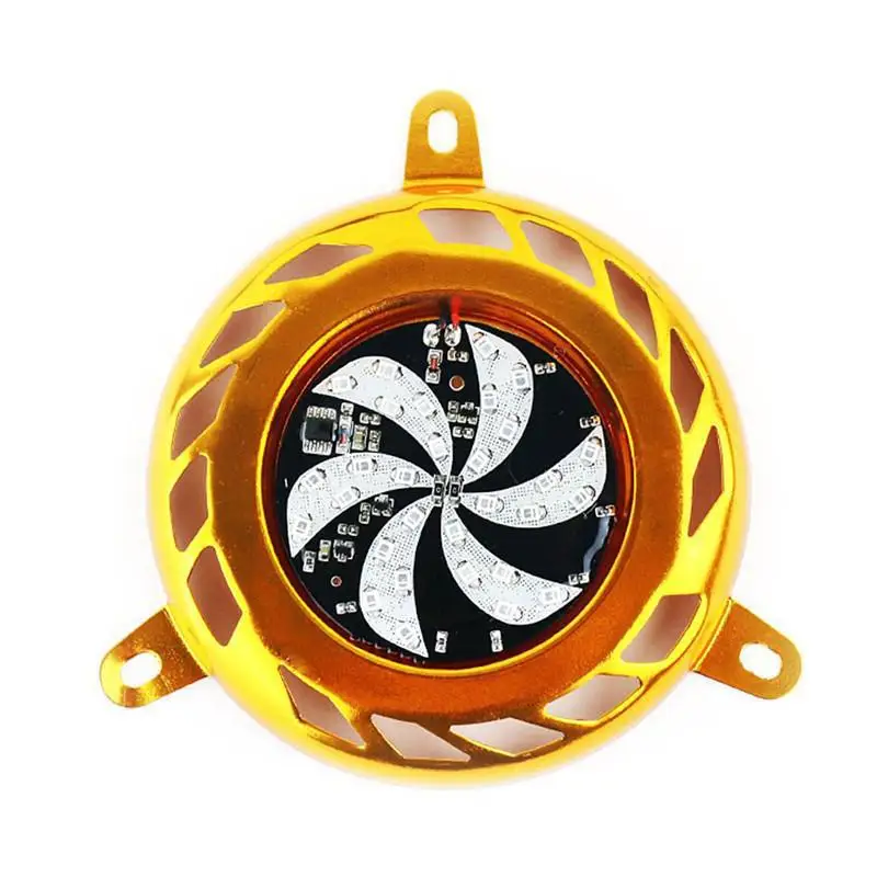 

Motorcycle Modification Parts LED Lights Hot Wheels Warning Flashing Windmill Colored Lights Maple Leaf Cover Fan Cover Lights