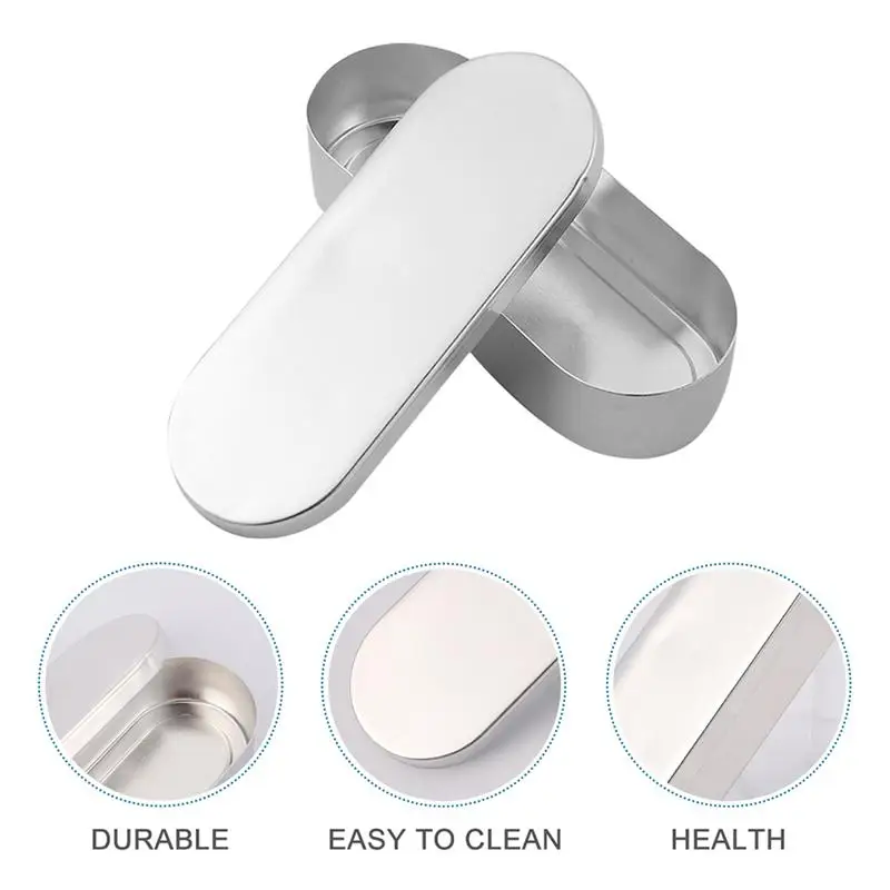 

3Pcs Aluminium Needle Boxes Portable Acupuncture Box Durable Needle Container