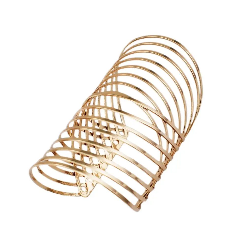 MANILAI геометрические полосатые металлические массивные браслеты ювелирные