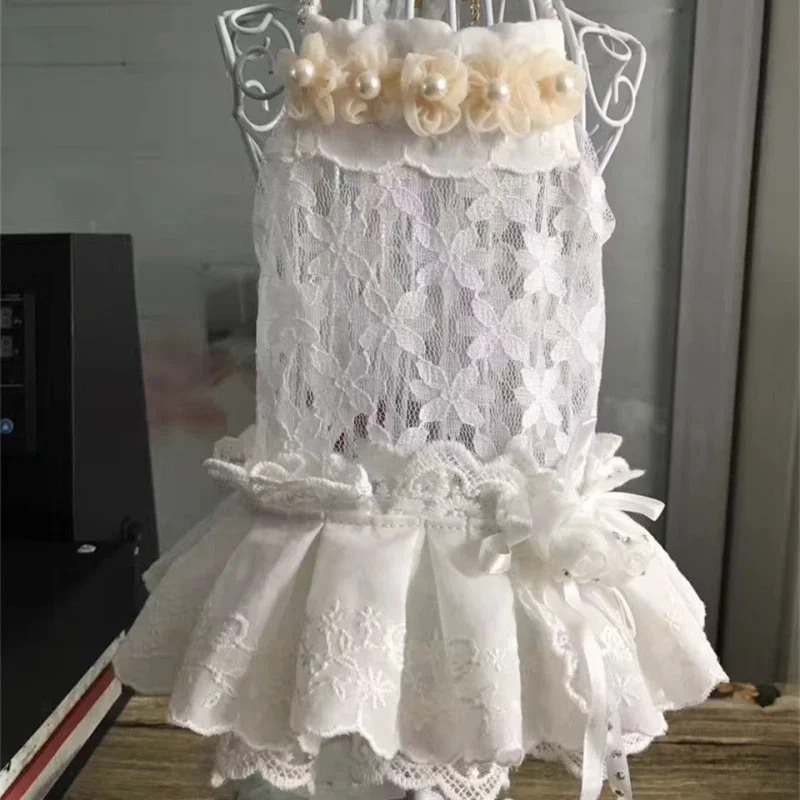 

Cat Dress Summer Dog Wedding Dress Skirt Chihuahua Clothing Small Dog Clothes Puppy Apparel Yorkshire Pomeranian Pet Outfit Tutu