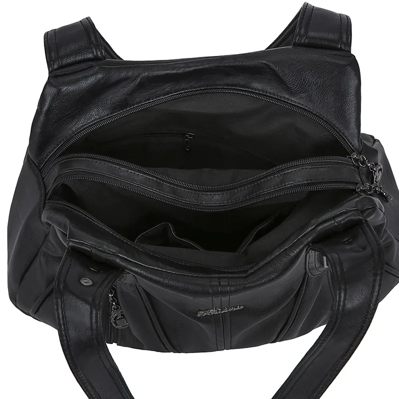 

Luxury Women PU Leather Hobo Shoulder Bag Ladies Hand Bags 2020 Designer Brand Female Vintage Retro Tote Bag Sac A Main Femme