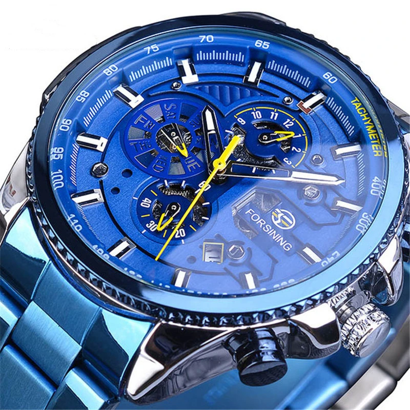 

New Watch For Men Waterproof Multifunctional Mechanical Watch Men Fashion Business Automatic Mechanical Watch Relogio Masculino