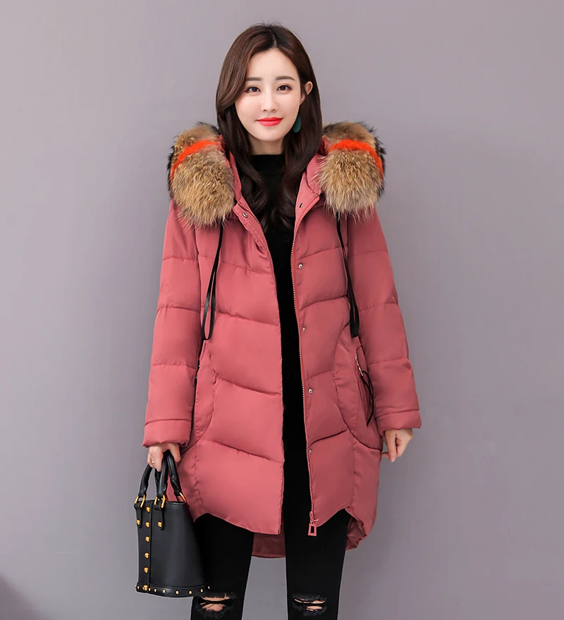 Plus Size 4XL 5XL Winter Jacket Women Padded Outwear Hooded Colorful Fur Female Coat Long Parka Mujer Invierno