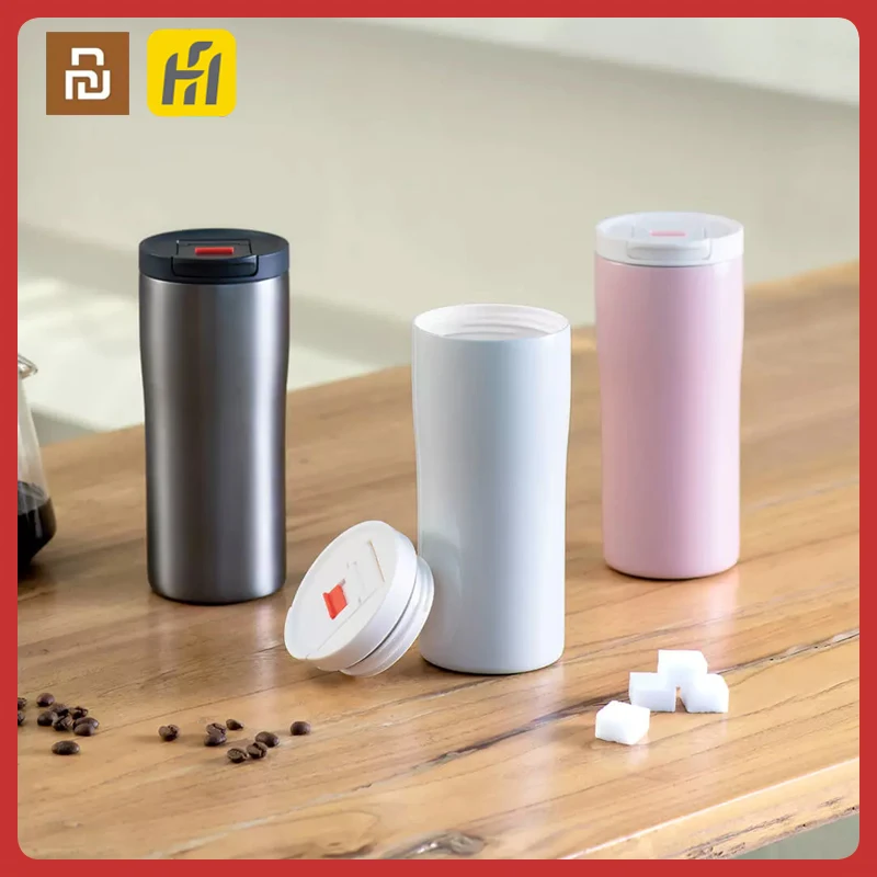 

Термос Xiaomi Youpin Funhome из нержавеющей стали, 480 мл, кружка, кофейная чашка с крышкой, портативная чашка для воды, бутылка для воды для фитнеса