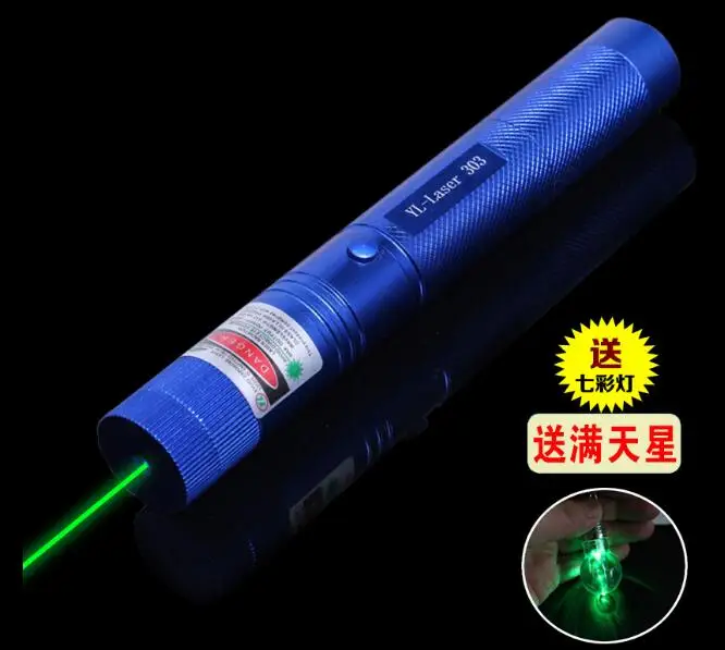 

HOT! High Power Military Green Laser Pointers 100w 100000m 532nm 303 Flashlight Light Burning Matches Burn Cigarettes Hunting