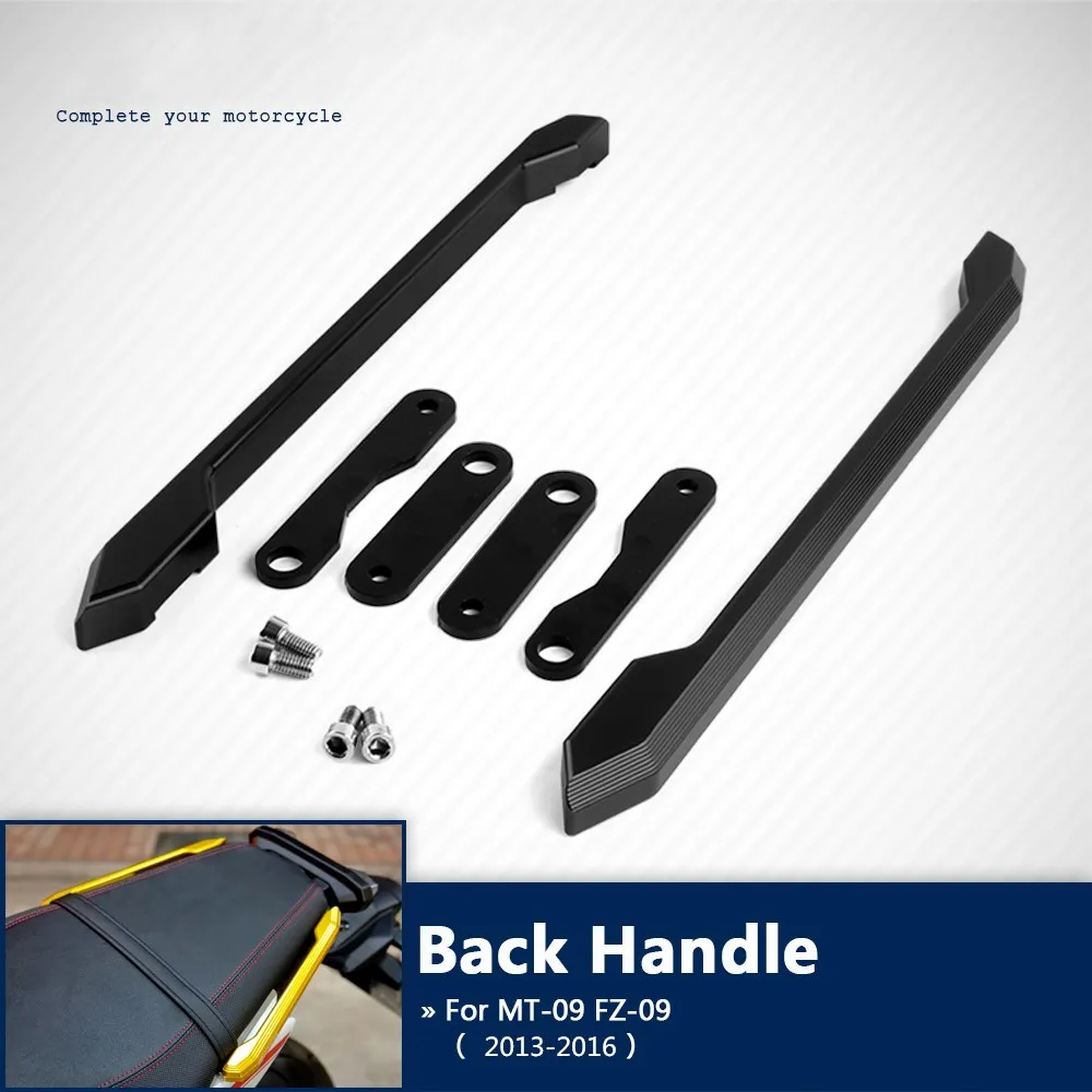 Motorcycle Accessories CNC Rear Passenger Seat Hand Handle Grab Bar Rail For Yamaha MT09 MT-09 FZ09 FZ MT 09 2013 2014 2015 2016 |