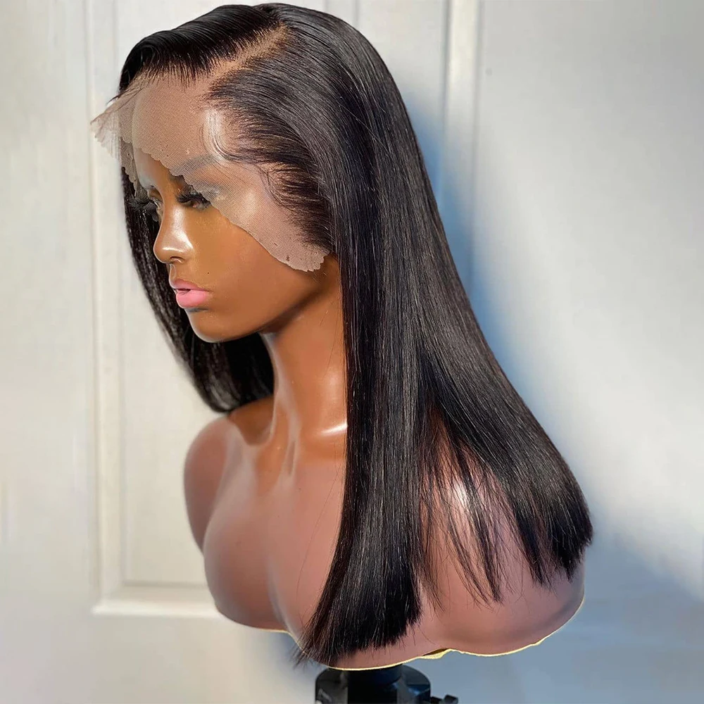 13X4 Straight Lace Front Human Hair Wigs HD Lace Frontal Human Hair Wigs Peruvian Straight Remy Lace Frontal Wig For Black Women