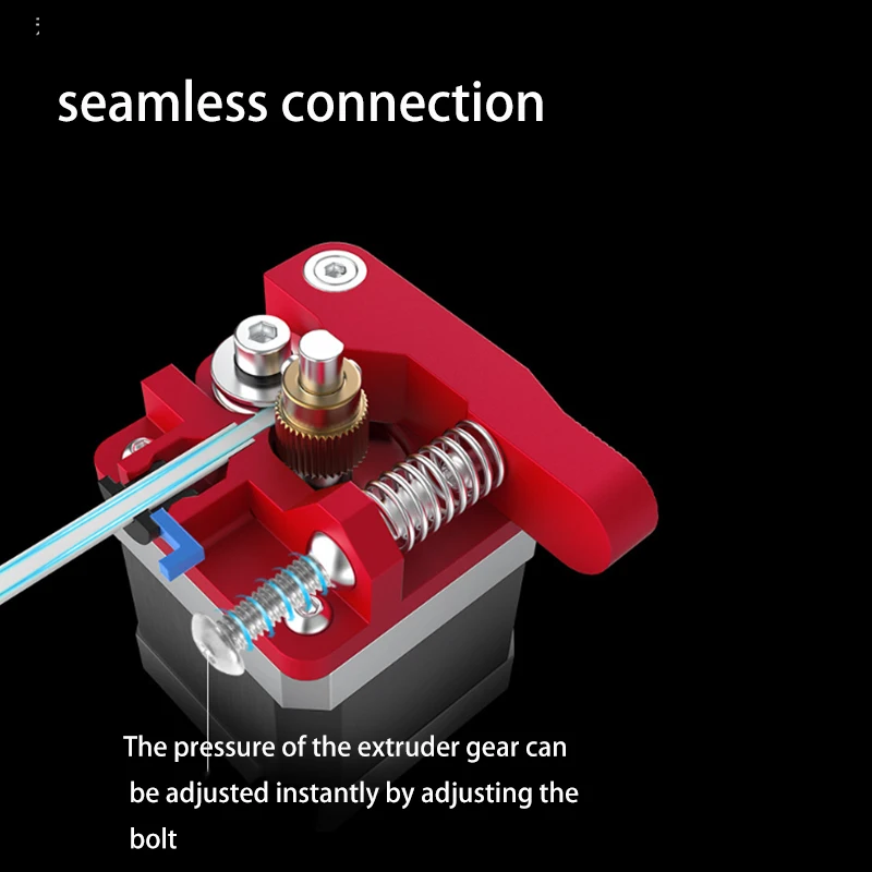 Красный металлический экструдер MK8 блок из алюминиевого сплава Bowden Филамент 1 75
