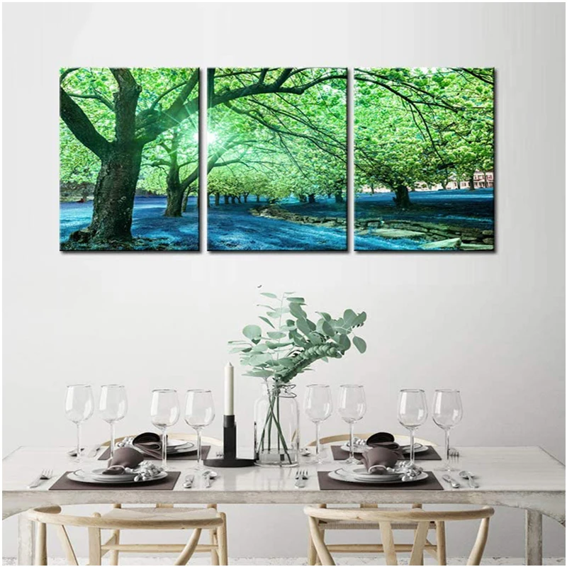 

Алмазная 5D картина «сделай сам», вышивка крестиком с зеленым деревом, закатом, полная вышивка квадратными стразами, круглыми стразами, лес, природа, пейзаж A222