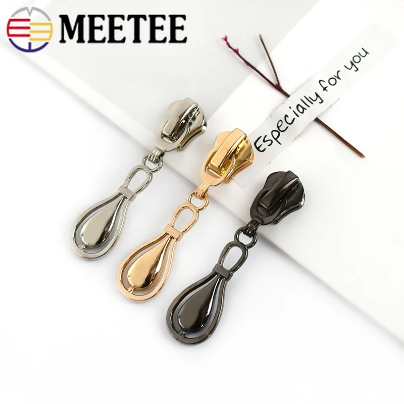 

10pcs 5# Zipper Slider for Resin/Nylon/Metal Zips Jacket Coat Bag Zippers Head Puller Repair Kit DIY Clothing Sewing Accessories