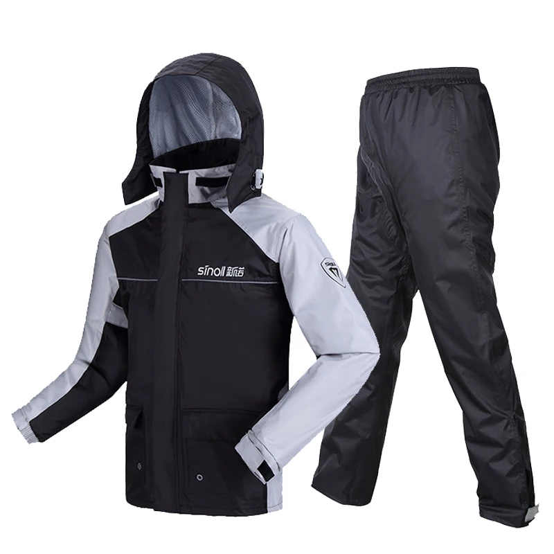 SINOLL мотоциклетный дождевик + дождевые штаны дождевой костюм Водонепроницаемая