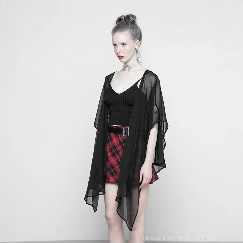 Женская шифоновая шаль в стиле Панк RAVE модная многофункциональная