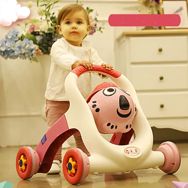 Тележка Baby walker для детей 6-7-18 месяцев с защитой от опрокидывания учится ходить