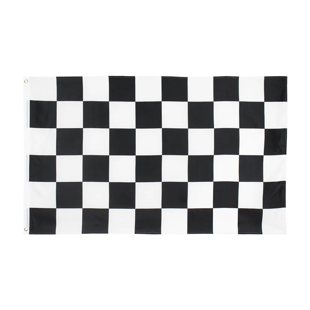 

black white square checkered Flag 3x5 ft