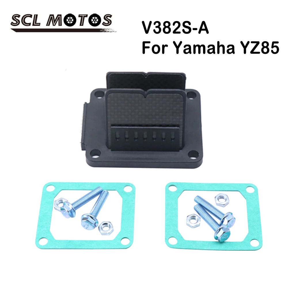 

SCL мотоциклы из углеродного волокна, впускной тростниковый клапан для мотоцикла Yamaha YZ85 2002-2019 VForce3 V382S-A мотоцикла
