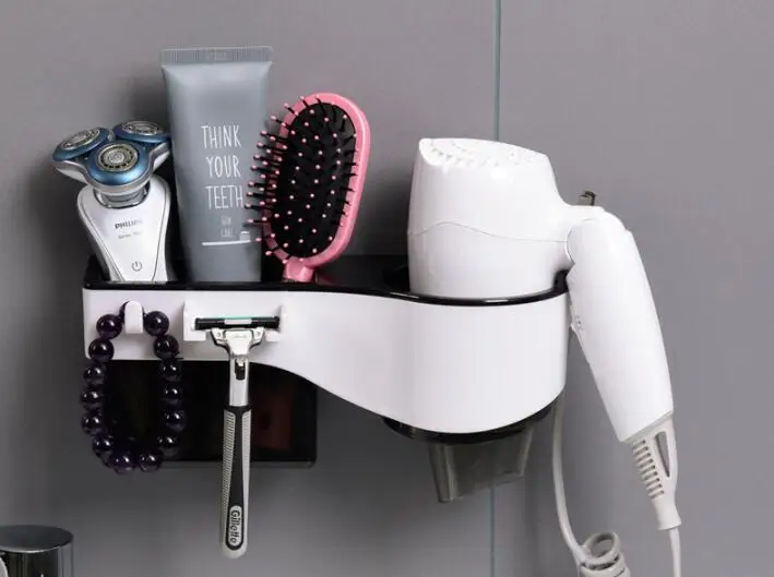 Настенная подставка для сушки волос 1 шт. полка ванной комнаты держатель гребня