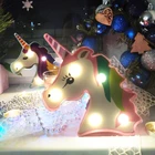 Мультяшный Ночной светильник в виде единорога, светодиодный светильник для домашнего декора, светильник для дня рождения ребенка, праздника, 1 шт.