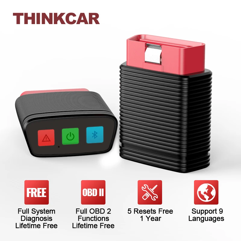 

Bluetooth-сканер THINKCAR Thinkcar Pro, OBD2 сканер, полный системный считыватель кодов, 15 сбросов, профессиональные Автомобильные диагностические инструм...