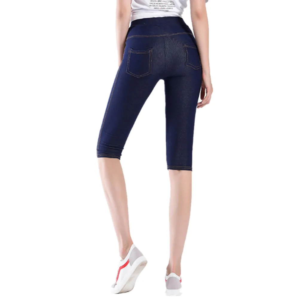 

Women Large size High waist stretch shorts feminine thin shorts YF051