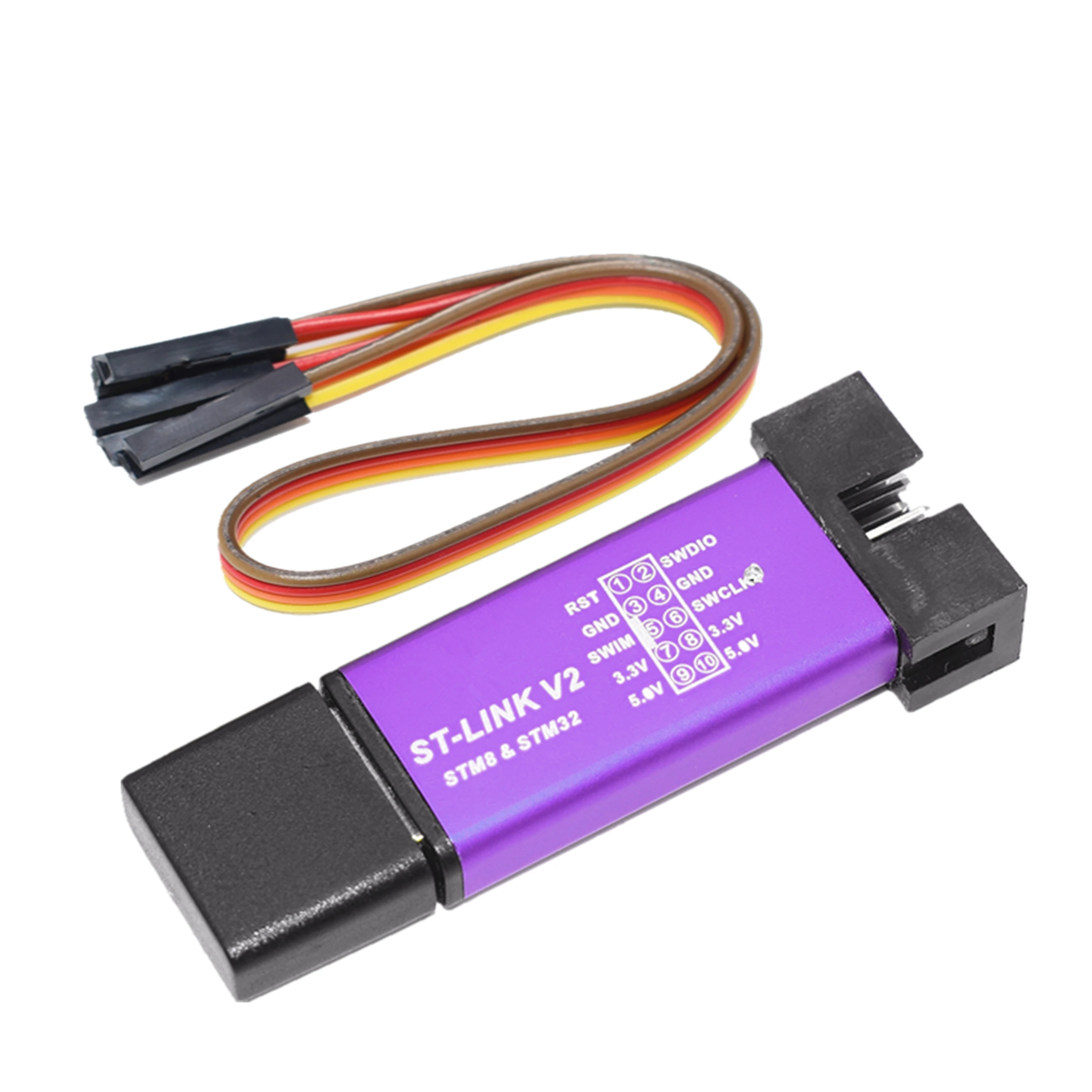 10 шт./лот ST LINK Stlink Link V2 Mini STM8 STM32 симулятор загрузки программатор с крышкой A17