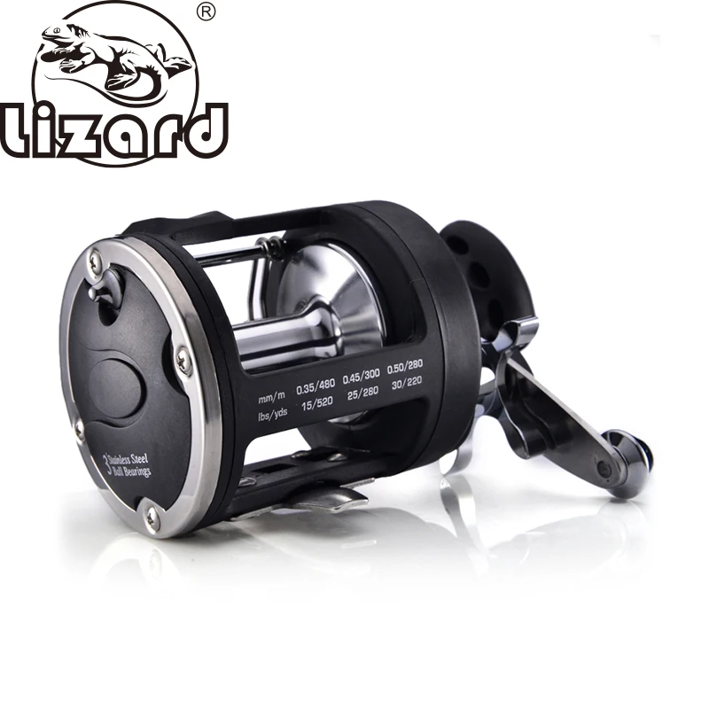 Фото Рыболовная катушка Lizard Fishing TSSD для морской рыбалки, большая катушка для серфовой ловли, с металлической шпулей, для бейткастинга и троллинга. №1