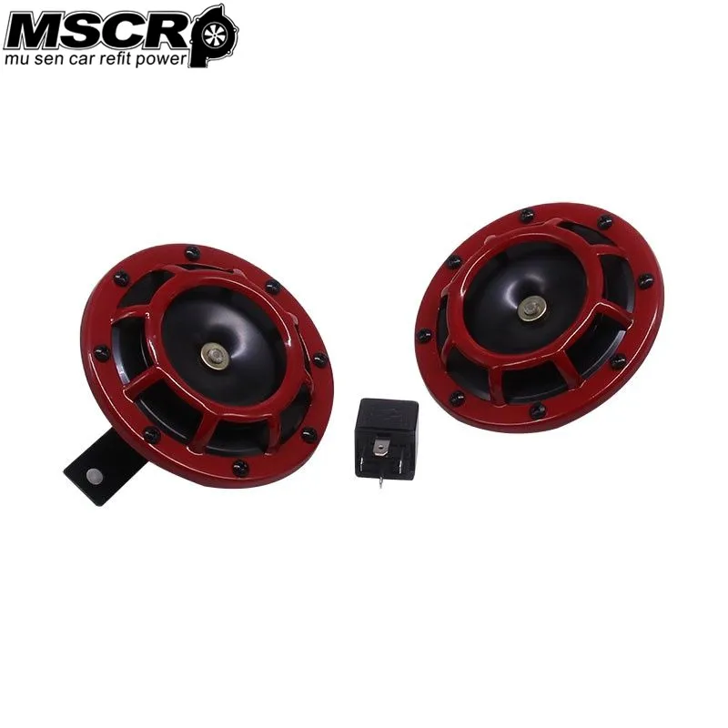 

Супер громкий алюминиевый компактный электрический звуковой сигнал 110 дБ, комплект воздушного сигнала для мотоцикла и автомобиля, красный/...