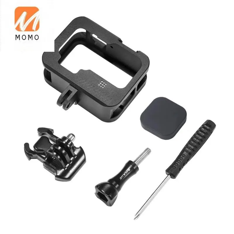 Wholesale PULUZ for GoPro HERO9 Black Metal Border Frame Mount Protective Case with Buckle Basic Mount & Screw