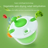 rotating fruit vegetable and lettuce drainer kitchen utensil to wash vegetables greens dryer dewatering machine
