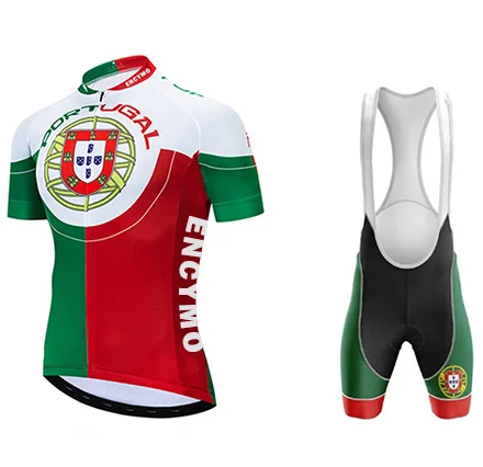 

2021 New Team Portugal Cycling Jersey Customized Road Mountain Race Top Reflective