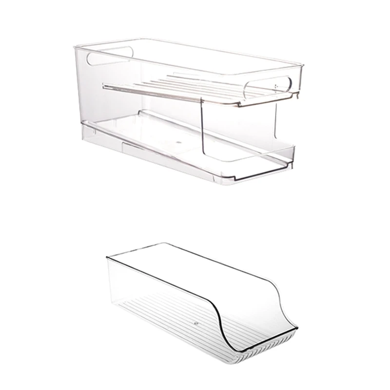 

1 Set Stackable Beverage Soda Can Dispenser Organizer Rack Pet Soda Can Organizer