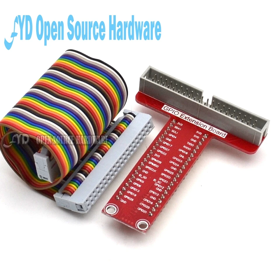 Raspberry PI T + 40 Pin удлинитель плоский GPIO кабель провода DIY kit | Электронные компоненты и