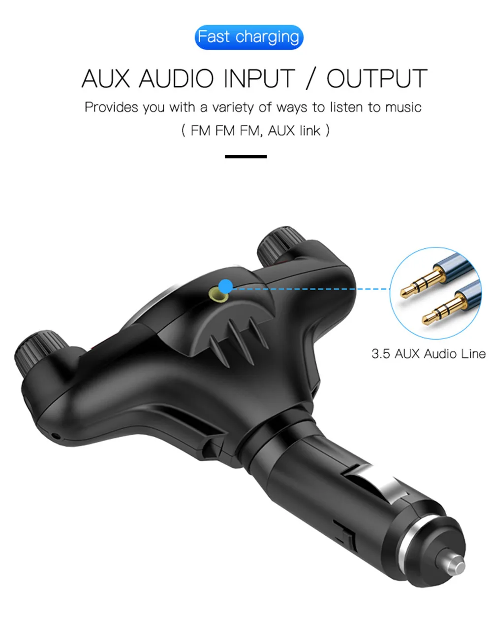 Bluetooth 4 0 FM передатчик Аудио Автомобильный Mp3 плеер беспроводной автомобильный