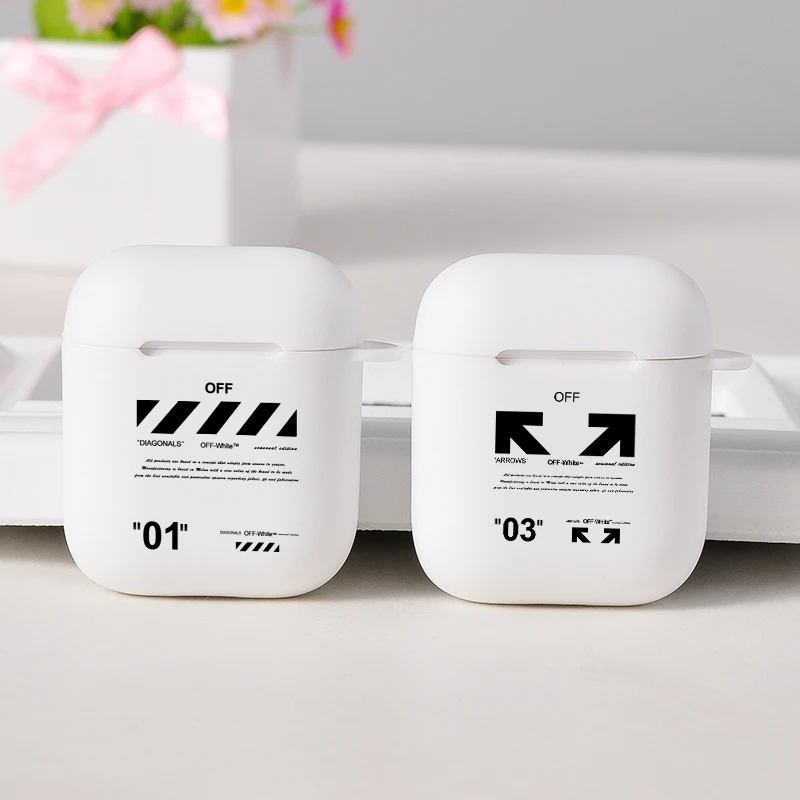 Хит продаж винтажный Мягкий силиконовый чехол для Apple Airpods 1 2 Белый беспроводной